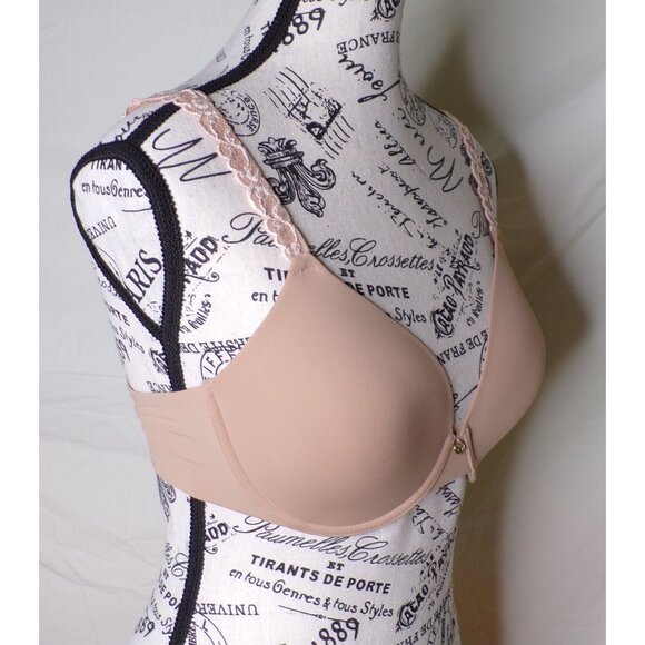 🆕 NATORI Pure Luxe Full Underwire T-Shirt Bra 34D Buff Cashmere #732080 - Picture 5 of 7